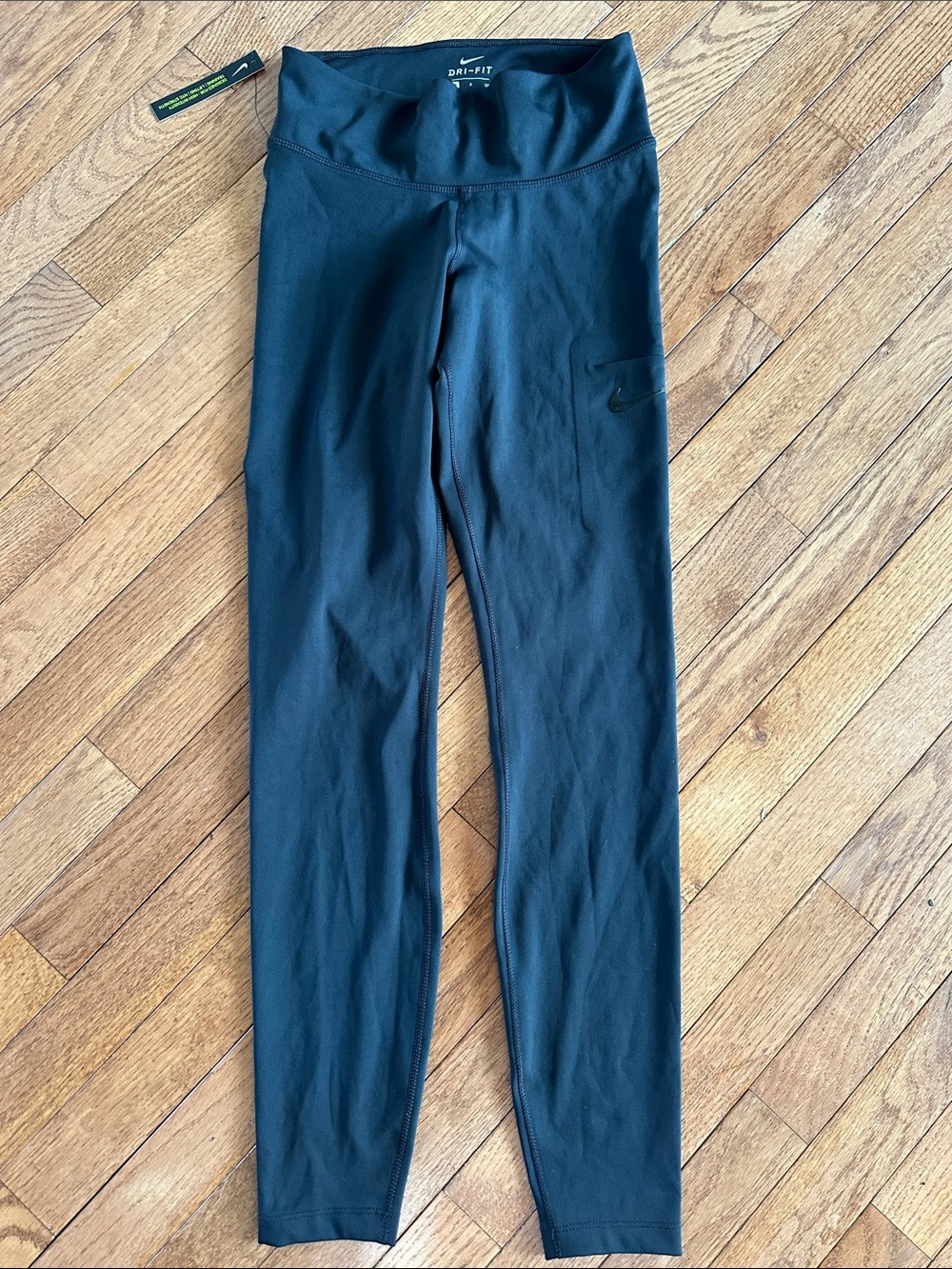 Nike Black Kids' Dri-FIT High-Waist Leggings size small